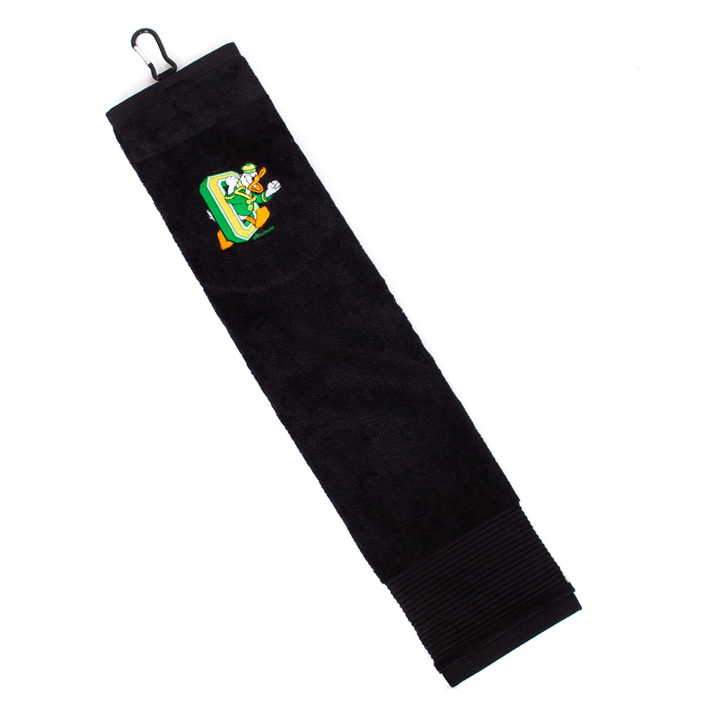 DTO, Wincraft, Black, Towel, Cotton, Sports, Golf, Terry Cloth, Embroidered, 969749
